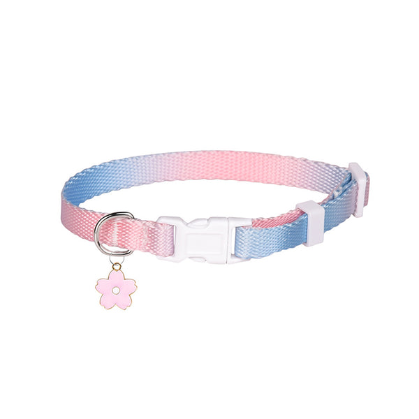 Gradient Yarn-dyed Ribbon Cat Collar