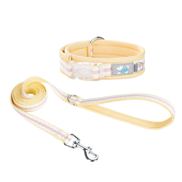 Space Cotton Dog Collar and Leash Set