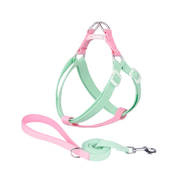 Y-type Colored Cotton Dog Chest Harness