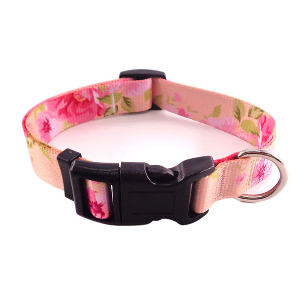 Multicolor Cute Patterns Walking Dog Collar