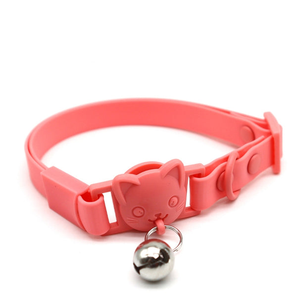 Silicone Kitten Collar with Apple Air Tag Holder And Bell