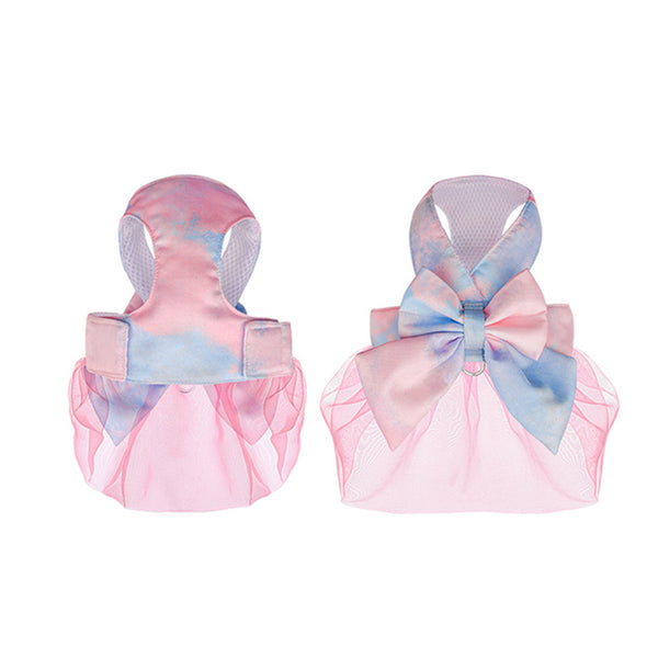 Breathable Organza Pet Harness Dress