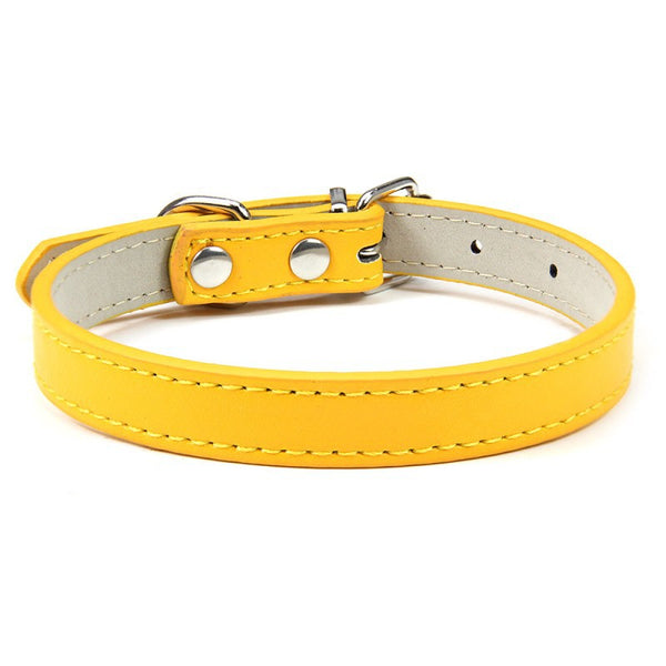 Waterproof Classic Vegan PU Dog Collar