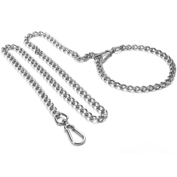 Heavy Duty Stainless Steel Dog Chain With 2 Hooks